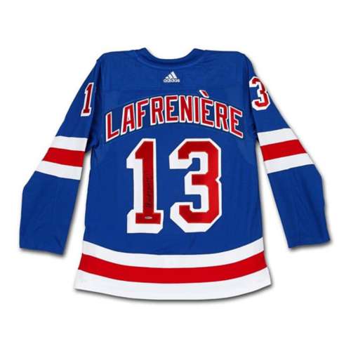 Alexis LafreniÈre Autographed New York Rangers yellow adidas Authentic Jersey