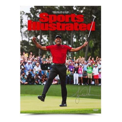Tiger Woods Autographed Sports Illustrated Cover 2019 Masters Tournament Champion Print