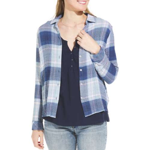 Women's North River Crinkle Woven Long Sleeve Button Up Shirt