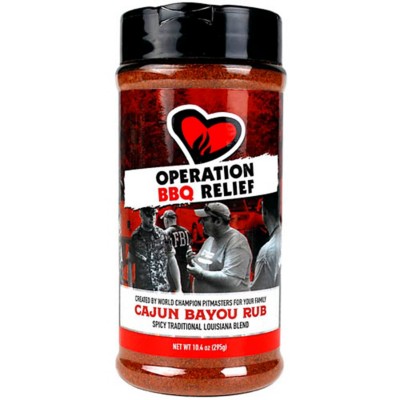 Operation BBQ Relief Cajun Bayou BBQ Rub 10.4 Oz