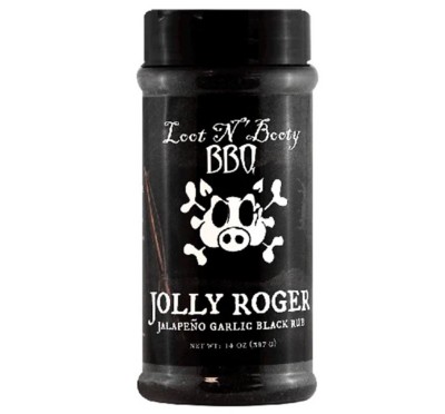 Loot N' Booty BBQ Jolly Roger Jalapeno Garlic Black Rub