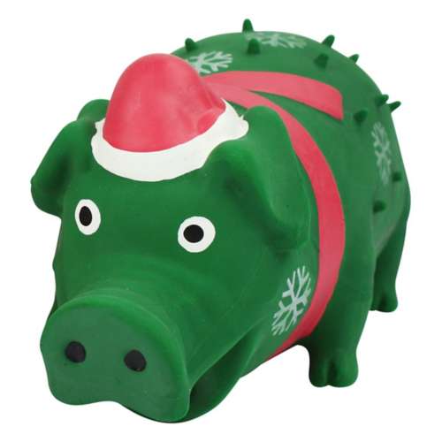 Multipet Globlets Holiday Pig Dog Toy