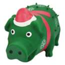 Multipet Globlets Holiday Pig Dog Toy