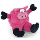GoDog Checkers Sitting Pig Dog Toy