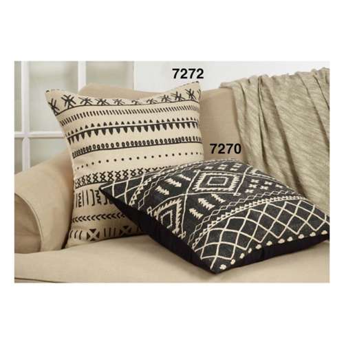 Saro Trading Co. 22" Mudcloth Pattern Pillow