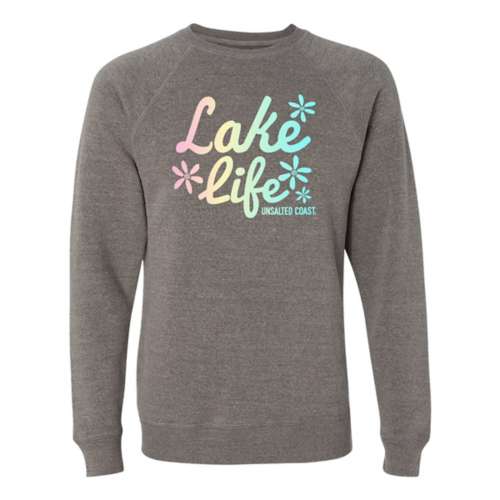 Women's Unsalted Coast Lake Life Gradient Crewneck Sweatshirt