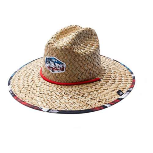 Buffalo Bills Hawaiian Floral Under Brim Straw Hat