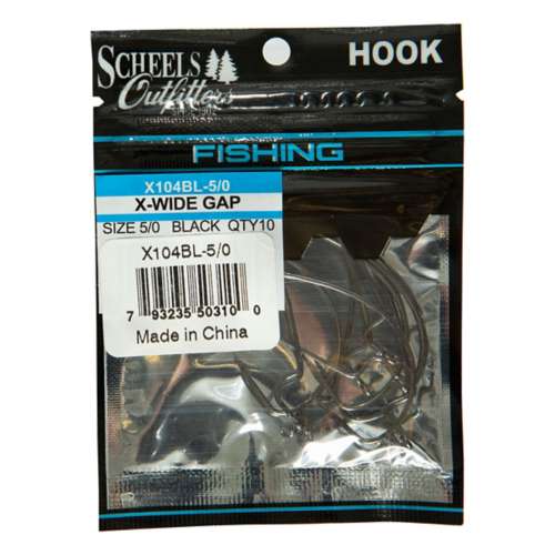 Scheels Outfitters X-Wide Gap Hooks 10 Pack