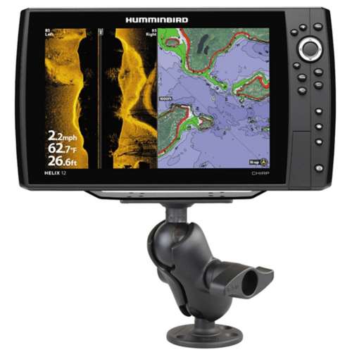 RAM Drill-Down Double Ball Mount for Humminbird Helix 8, 9, 10 & 12