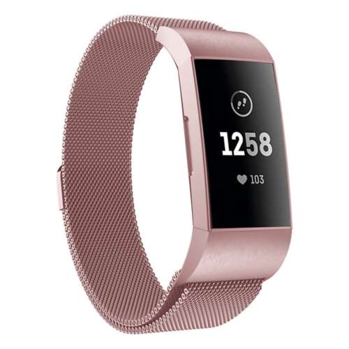Strapsco Milanese Strap for Fitbit Charge 3
