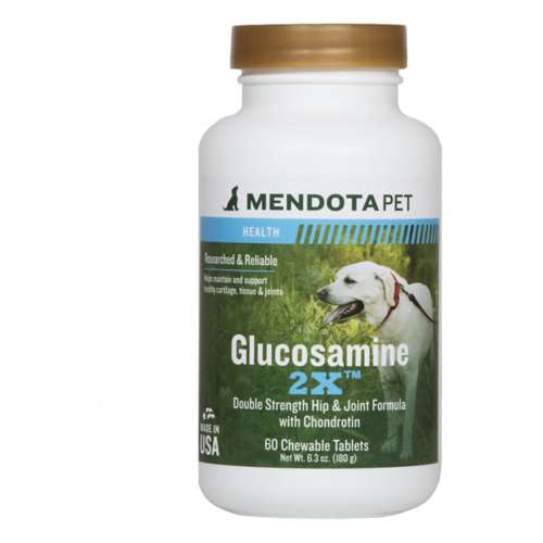 Mendota Pet Glucosamine 2X Chewable Tablets 60 Count