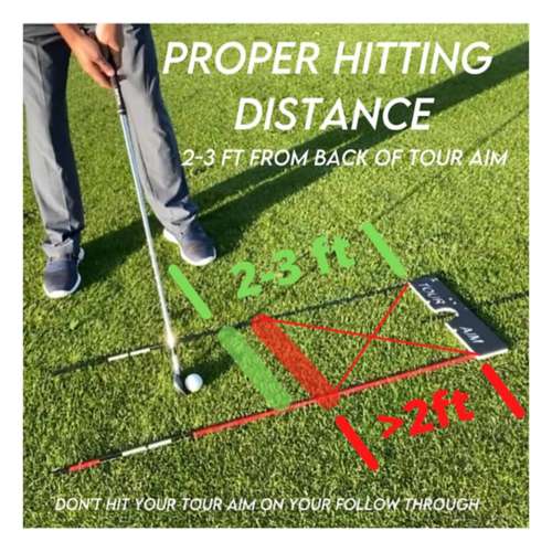Tour Aim Golf Tour Aim 2.0 Alignment Training Aid with Alignment Sticks