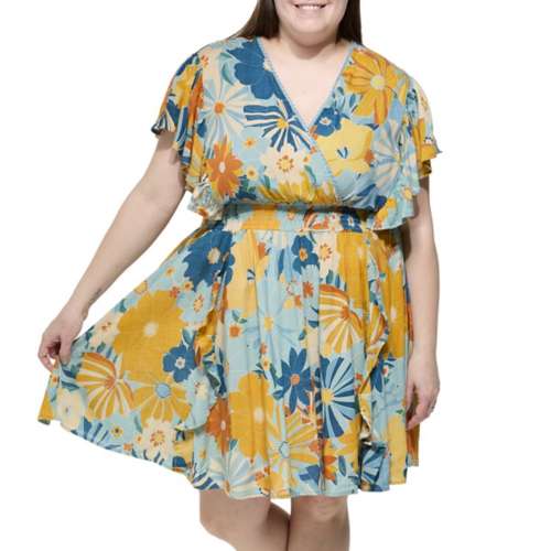 Women's Angie Plus Size Surplice  Dress