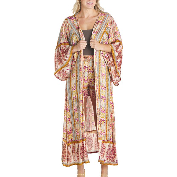 Women's Angie Long Floral Kimono product image
