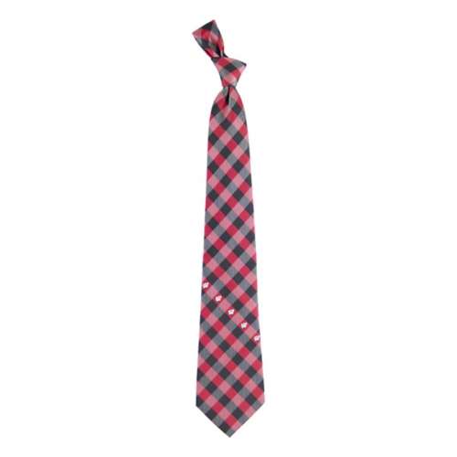 Eagles Wings Wisconsin Badgers Check Tie