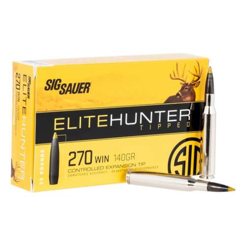 SIG SAUER Elite Hunter Tipped Rifle Ammunition 20 Round Box