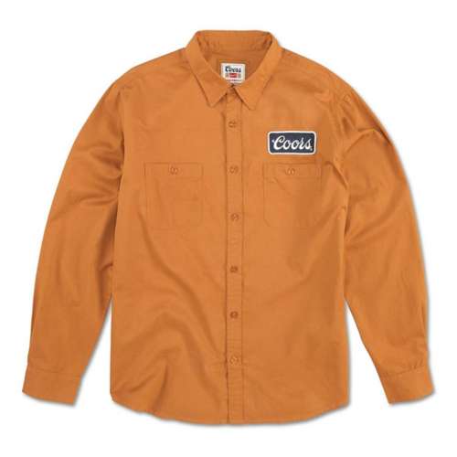 Men's American Needle Daily Grind Coors Banquet Long Sleeve Button Up Shirt