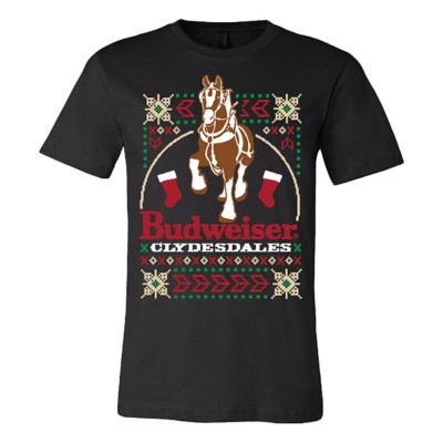 budweiser clydesdale christmas sweater