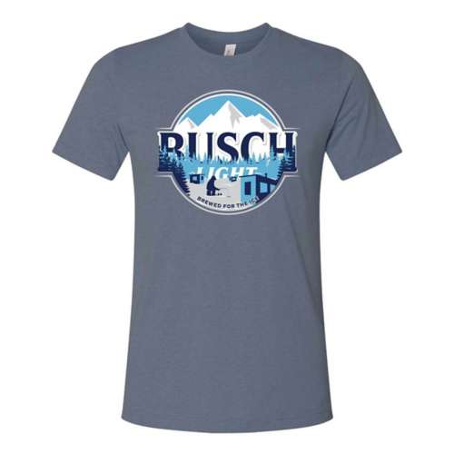 Men's Brew City Busch Light Ice Fishing Scene T-Shirt