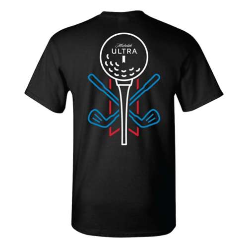 Men's Brew City Michelob Ultra Golf Neon Sign T-Shirt