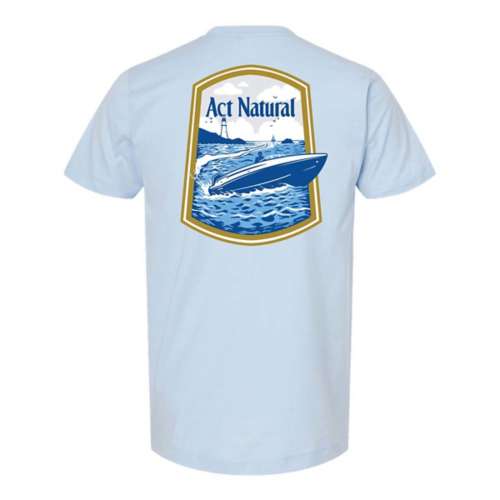 Men's Brew City Natural Light Act Natural Boating T-Shirt