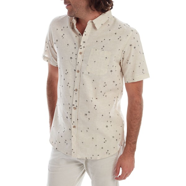 Men's PX Roger Printed Linen Cotton Short Sleeve Shirt product image