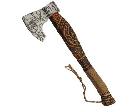SZCO 20.5" Etched Viking Axe Sword