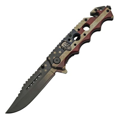 SZCO Supplies Old Glory Folding Pocket Knife