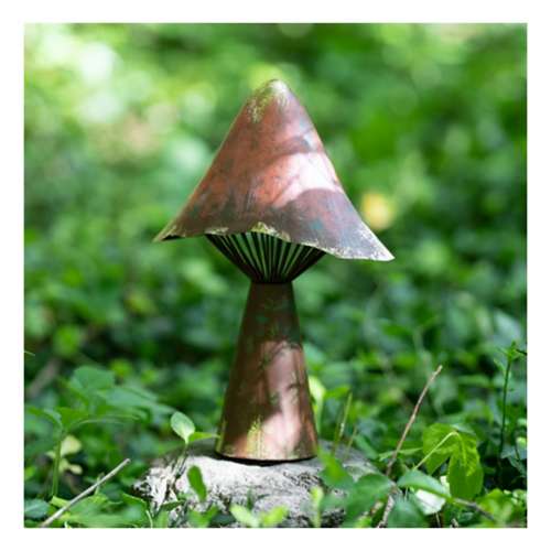 Evergreen Enterprise Terracotta Metal Mushroom Statuary
