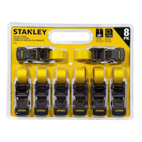 Stanley 8 Pack Ratchet Strap Kit