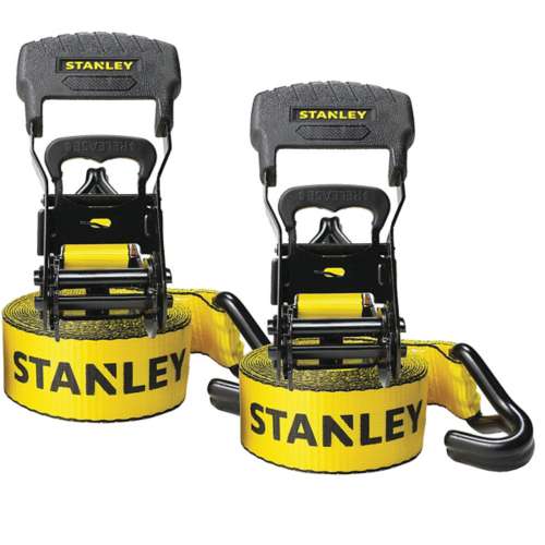 Stanley Ratchet Tie Down Straps 1.5" x 16' 2 Pack