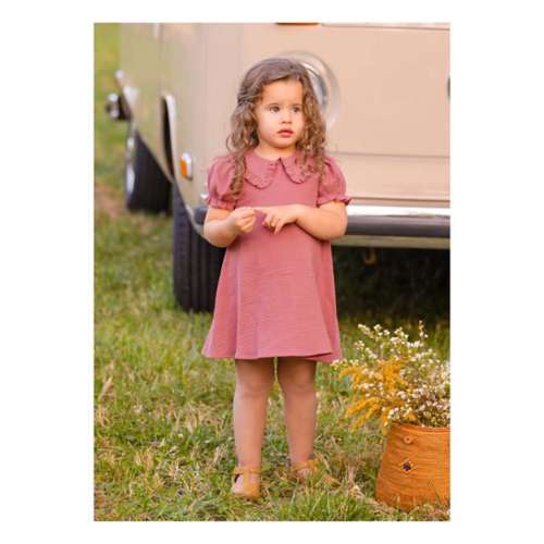 Toddler Girls' Mabel + Honey Gauze  Babydoll Dress