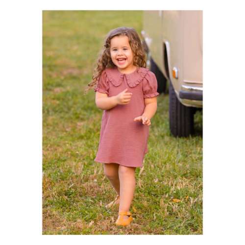 Toddler Girls' Mabel + Honey Gauze  Babydoll Dress