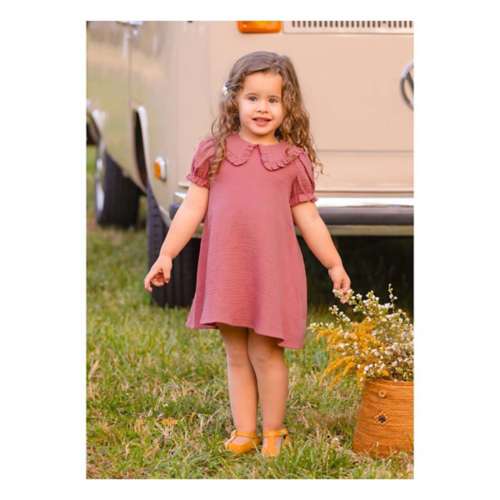 Toddler Girls' Mabel + Honey Gauze  Babydoll Dress