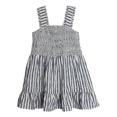 Toddler Girls' Mabel + Honey Striped Island Breeze Square Neck Loafers dress