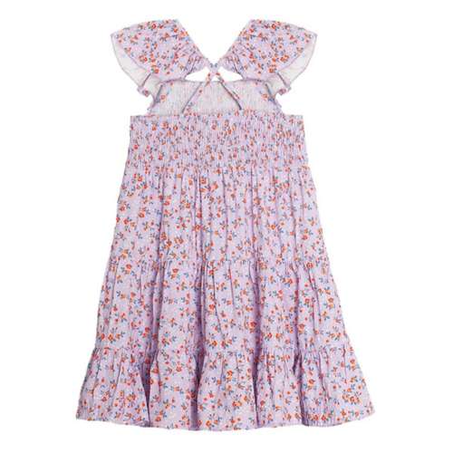 Girls' Mabel + Honey Picnic Florals Square Neck Babydoll Dress