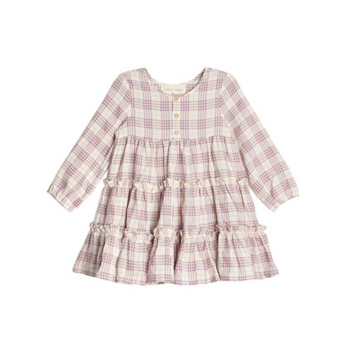 Toddler Girls' Mabel + Honey Periwinkle Long Sleeve Midi Babydoll Dress - Primary Image