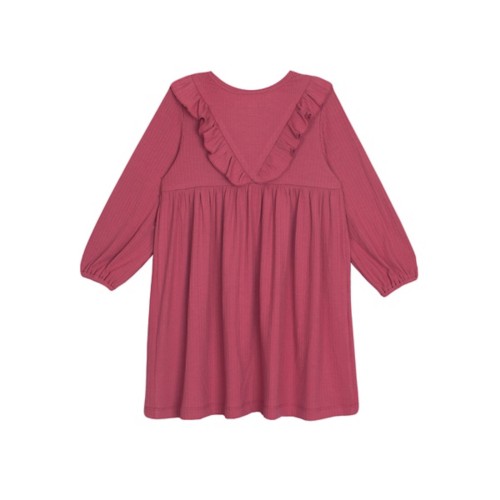 Toddler Girls' Mabel + Honey Camilla Long Sleeve Midi Babydoll Dress - Primary Image