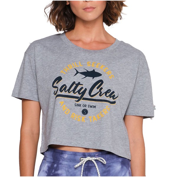Women's Salty Crew Scripted Crop Tee product image