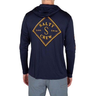 Men's Salty Crew Tippet Hood Sunshirt Long Sleeve T-Shirt