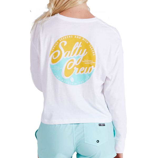 Women's Salty Crew Club Salty Long Sleeve Crop T-Shirt product image