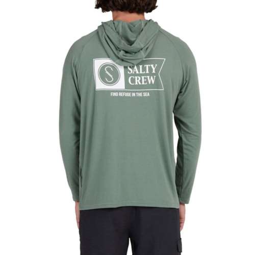 Men s Salty Crew Marnier Fatigue UV Hooded Long Sleeve T Slocog