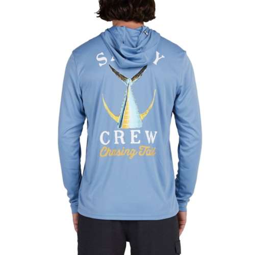 Men's Salty Crew Tailed Hood Sunshirt Long Sleeve T-Shirt