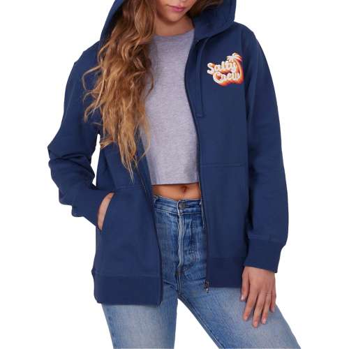 Women's Salty Crew Salty Seventies Zip Hoodie Full Zip