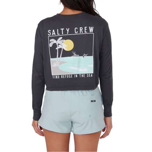 Women's Salty Crew The Good Life Crop Tee Long Sleeve T-Shirt