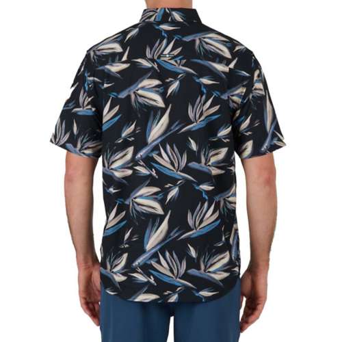 Men's Salty Crew Floral Flyer Tech Woven Button Up Shirt