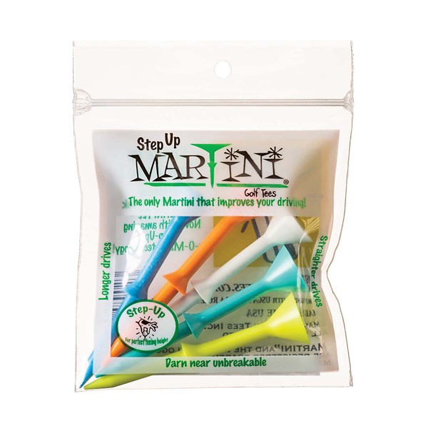 Martini Golf 3-1/4" Tees - Assorted 5 Pack