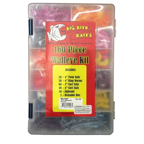 JIG KIT PLASTIC WALLEYE160PC