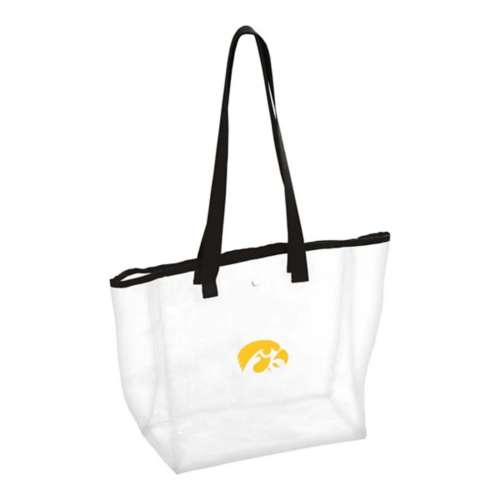 Logo Brands Iowa Hawkeyes Clear Stadium Tote Bag