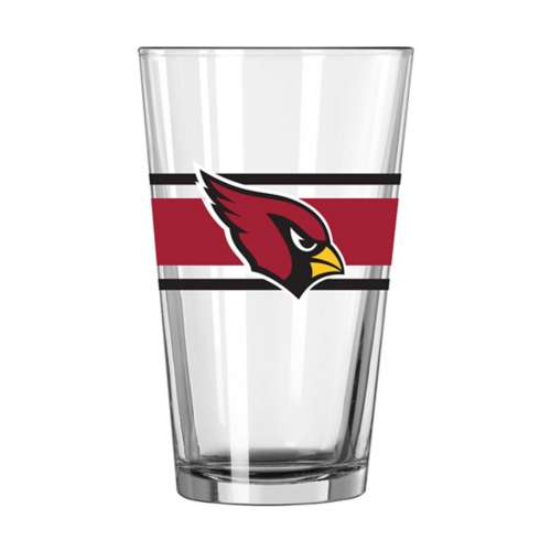 Logo Brands Arizona Cardinals 16oz Stripe Pint Glass